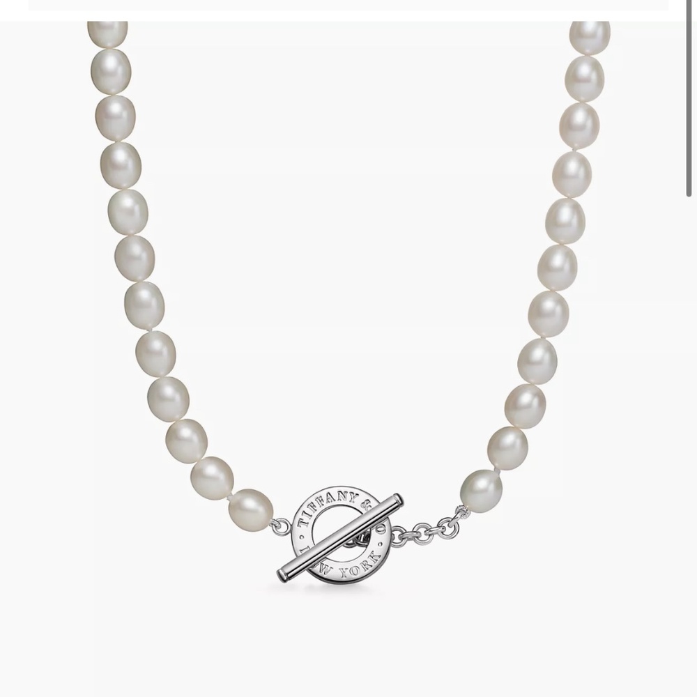 Tiffany Pearl Necklace:  Freshwater Pearl Toggle